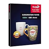 Koala Sublimation Paper 8.5x11 inches Easy to DIY T-shirts, Tumblers, Mugs Only Compatible with Inkjet Sublimation Printer Sublimation ink 100 sheet 123g