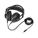 BOYA Professional Wired Over Ear Studio Headphones, Stereo Headsets Monitor Recording & Mixing DJ Equipment for Wireless Microphone Phone Laptop Podcast Guitar Durm TV (Black)