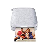 HP Sprocket Portable 2x3' Instant Photo Printer (Luna Pearl) Print Pictures on Zink Sticky-Backed Paper from your iOS & Android Device.