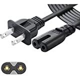 Chanzon UL Listed 3/6/10ft AC Power Cord for Samsung TV PS4 LG TCL Toshiba Hisense Cannon Pixma HP Dell Epson Printer Sony Playstation PS5 PS2 PS3 PS2 Xbox One Universal Replacement Cable 2 Prong 7A