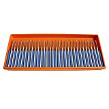 Oudtinx 30 Pack 1mm Diamond Drill Bit for Dremel Craftsman Rotary Tool 1/8' Shanks Jewelry Beach Sea Glass Shells Gemstones Lapidary 30pcs.