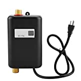 Tankless Water Heater, 110V 3000W Portable Mini Instant Electric Hot Water Heater System with LCD Digital Display for Household Indoor Bathroom Kitchen Washing