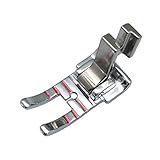 FQTANJU 1/4 inch Metal Patchwork Quilting Foot P60801 for Singer Featherweight 221 222and Low Shank Sewing Machine
