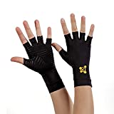 CopperJoint Fingerless Compression Gloves – Copper-Infused Designed to Support your hands - Rapid Recovery and Pain Relief, All Lifestyles - Pair (Medium)