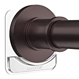 BRIOFOX Adhesive Shower Curtain Rod Holder | No Drilling | Invisible Wall Mount Holder | Transparent Rod Retainer, 2 Pack(Rod Not Included)