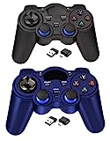 USB 2.4G Wireless Game Controller 2 Pack for PC/Laptop Computer (Windows XP/7/8/10)/ Android / PS3 & Steam Joystick Gamepad for pc Games Controller Compatible Android