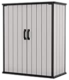 Keter Premier Tall Resin Outdoor Storage Shed for Patio Furniture, Pool Accessories, and Bikes
