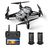 HR Drone For Kids With 1080p HD FPV Camera,Mini Quadcopter For Beginners With Altitude Hold,One Key Start/Land,Draw Path,2 Modular Batteries,Remote Control Toys Gifts for Boys Girls