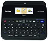 Brother P-touch Label Maker, PC-Connectable Labeler, PTD600, Color Display, High-Resolution PC Printing, Black, Black/gray