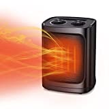 R.W.FLAME Portable Space Heater with Thermostat, Electric Space Heater,3 Modes, Safe and Quiet , Office Room Desk Indoor Use