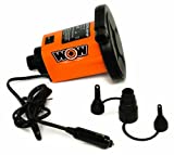 WOW World of Watersports High Output Pump for Inflatables with 3 Universal Adapters, 13-4020