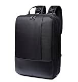 Convertible Slim Professional Backpack Briefcase - ZIXER 3 in 1 Water Resistant Multifunctional Business Professional and College School Student Backpack Daypack Fits 15.6'' Laptop and Tablet (Black)