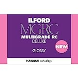 Ilford Multigrade V RC Deluxe Glossy Surface Black & White Photo Paper, 190gsm, 8x10, 25 Sheets