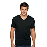 NEXT LEVEL APPAREL Mens Tri-Blend V-Neck Tee (6040) Vintage Black m