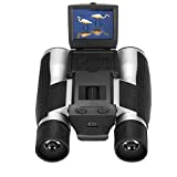 Vazussk 2' HD Digital Binoculars Camera 12x32 5MP Video Photo Recorder for Bird Watching Football Game with 16GB TF Card