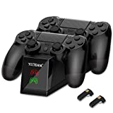 Charger Station for PS4 Controller, YTEAM Dual USB Charging Dock Station for PS4 /PS4 Slim /PS4 Pro Wireless Controller Fast Charging Station Stand with LED Indicator & Intelligent Chip Protection