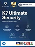 K7 Ultimate Security Antivirus Software 2022 | 1 Devices, 1 Year- (Voucher Activation Key card)