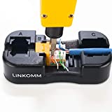 LINKOMM Keystone Jack Punch-Down Handheld Termination Palm Holder Stand (Black)