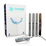 SNOW Teeth Whitening Kit with LED Light, Complete at-Home Whitening System, LED Teeth Whitening Kit with 4 Whitening Wands, LED Mouthpiece, Shade Guide, Teeth Whitener System