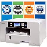 SAWGRASS Virtuoso SG500 Sublimation Printer (Starter Package) with Designer Software, Dust Cover, Paper, Inks, Tape, White
