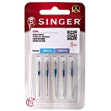 SINGER Denim 2026 Sewing Machine Needles, Assorted Size 90/14, 100/16, 5 Pack