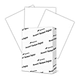 Accent Opaque White 80lb, 8.5” x 11” Cardstock Paper, 216gsm, 250 Sheets 1 Ream, Premium Super Smooth Heavy Cardstock Printer Paper for Ink Heavy Invitations, Cards, Menus, Images and More, 121947R