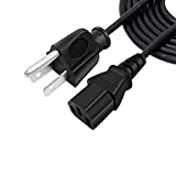 UL Listed 8Ft TV Power Cord Replacement for Vizio 19 inch VA19L VW26L VA6 VMM26 3 Prong AC Power Cord AC Cable
