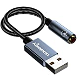 KOOPAO External USB Sound Card, 24Bit 96Khz Hi-Res USB Audio Adapter, Plug Play USB Type A to 3.5mm Aux Converter Compatible for Computer Win10 8 7, Play Station, Gaming Headset, 1M / 3.28ft