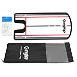 KINGTOP Golf Putting Alignment Mirror, Portable Swing Training Aids, Practice Putting Alignment Aid, Travel Size 12”L x 6”W