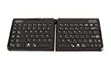 Goldtouch GTP-0044W Go!2 Bluetooth Wireless Mobile Keyboard, Portable Foldable Travel Keyboard Black