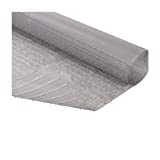 Resilia Floor Protector for Deep Pile Carpet, Clear, Easy-to-Clean Plastic Mat, 48 Inches x 12 Feet, for Hallway, Living or Dining Room Use