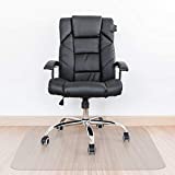 Kuyal Clear Chair Mat, Hard Floor Use, 48' x 36' Transparent Office Home Floor Protector mat Chairmats ( 48' x 36' Rectangle)