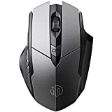 Bluetooth Mouse, INPHIC Rechargeable Wireless Mouse Multi-Device (Tri-Mode:BT 5.0/4.0+2.4Ghz) with Silent , 3 DPI Adjustment, Ergonomic Optical Portable Mouse for Laptop Android Windows Mac OS, Grey