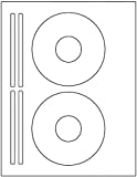 CD / DVD Labels BESTeck Brand. Compatible 5931 Size Laser and Ink Jet Compatible Bright White Matte Finish. (100 Sheets/200 Labels)