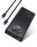 Baseus Portable Laptop Charger, 30000mAh Power Bank 65W Fast Charging USB C Battery Pack, PD 3.0 7-Port Battery Bank for MacBook, IPad, Dell, HP, Notebook, Samsung, iPhone, Switch and More