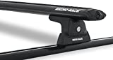 Rhino-Rack Midsize Truck Complete Track. Bar, & Leg Kit for Cap Topper Canopy or Hard Tonneau, Includes 63' Tracks 54' Vortex Bars 4 Quick Release Legs + Hardware, Complete Kit in Black (Y02-480B)