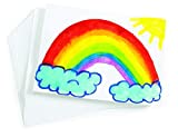 Colorations Art Paper, Drawing, Painting Paper, Watercolor Painting, Finger Painting, Paint, Arts and Crafts, 9' x 12', 100 Sheets, Kids Crafts (9UP)