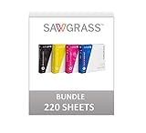 SAWGRASS SUBLIJET UHD Ink Cartridges for SG500 Printer with 220 Sheets SUBLIMAX Sublimation Paper Cyan Yellow Magenta Black