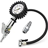 TireTek Tire Pressure Gauge with Inflator - Air Pressure Gauge - Air Compressor Tire Inflator Attachment - Tire Inflator Nozzle - Lock Air Chuck with Pressure Gauge (170 PSI) from TireTek