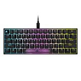 CORSAIR K65 RGB MINI 60% Mechanical Gaming Keyboard - Customizable Per-Key RGB Backlighting - CHERRY MX Red Mechanical Keyswitches - Detachable USB Type-C Cable - AXON Hyper-Processing Technology