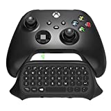 Wireless Controller Keyboards for Xbox Series X/S, 2.4G USB Receiver Controller Qwerty Keypad & Chatpad with 3.5mm Audio/Original Jack, Text Message & Voice Chat, for Xbox Series S/Series X/One/One S