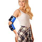 Elbow Brace, Night and Day Splint for Ulnar Nerve Entrapment for Left and Right, Cubital Tunnel Syndrome Physical Therapy and Recovery, Arm Immobilizer for Sleep and Work, for Woman, Man - S/M