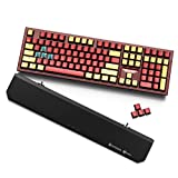 HEXGEARS X5 Wireless Mechanical Keyboard with Kaihl Box Switch-Sky Blue, Ironman Computer Keyboard for Gaming, Typing, Ergonomic 108-key Typewriter Keyboard with Wrist Rest