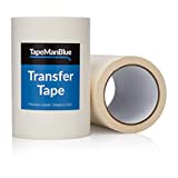 6' x 100' Roll of Paper Transfer Tape for Vinyl, Made in America, Premium-Grade Transfer Paper for Vinyl with Layflat Adhesive for Cricut Vinyl Crafts, Decals, and Letters