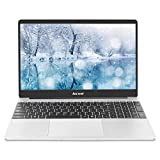 15.6' Laptop 6GB RAM 128GB SSD Traditional Laptops Computer Windows 10 Pro Intel J4105 2.4G+5G WiFi Bluetooth 4.2 USB HDMI 1920x1080 FHD Aocwei/RUZAVA with Wireless Mouse for Work Study -Silver