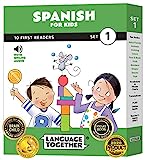 Spanish for Kids: 10 First Reader Books with Online Audio: Beginning to Learn Spanish for Kids Ages 3-8, Set 1 by Language Together