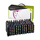 Prismacolor Premier Double-Ended Art Markers, Fine and Brush Tip, 72 Pack