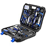 Prostormer 210-Piece Household Tool Kit, General Home/Auto Repair Tool Set with Hammer, Pliers, Screwdriver Set, Wrench Socket Kit and Toolbox Storage Case - Perfect for Homeowner, Diyer, Handyman