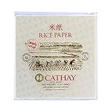 Cathay Fresh Spring Roll Rice Paper Wrappers, Rice Paper Wrappers for Fresh Rolls-30 Sheets, Non-GMO, Gluten-Free, Low Carb, Vietnamese Summer Wrap with Natural Ingredients,Veggie Wrap (Square, 22cm)