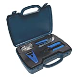 DataShark PA70019 Digital Cable and Satellite Tool Kit by TEMPO Communications – Install TV Outlets or Add Cable Modem Jacks – Includes Cable Cutter, Coax Stripper, Compression Crimper, RG6 Connectors